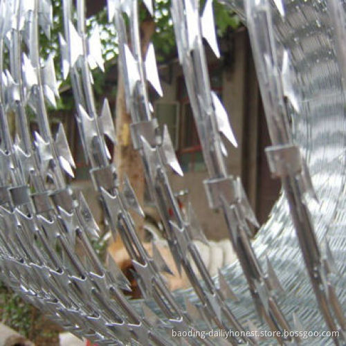 Concertina Razor Wire, 450 to 960mm, for Military as Fence or Razor Barbed Wire